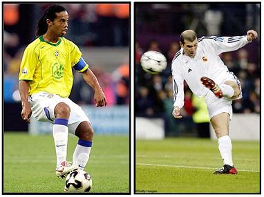 dinho et zidane
